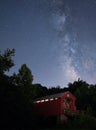Hune Covered Bridge with the Milky Way