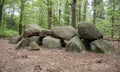 Hunebed or Dolmen near Anloo Royalty Free Stock Photo