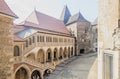 Details from the interior courtyard of the Corvins Castle build by John Hunyadi.