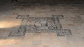 Details from the interior room of the Corvins Castle, the floor. Royalty Free Stock Photo