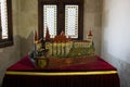 HUNEDOARA, ROMANIA: Interior of the Corvin Castle, also known as Hunyadi Castle or Hunedoara Castle, Hunedoara County, Royalty Free Stock Photo