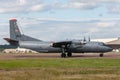 Hungarian Air Force Magyar Legiero Antonov An-26 military transport aircraft. Royalty Free Stock Photo