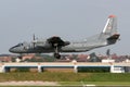 Hungarian Air Force Magyar LÃÂ©giero Antonov An-26 twin engine military transport aircraft Royalty Free Stock Photo