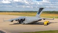 Hungarian Air Force NATO SAC Boeing C-17A Globemaster III transport plane. Royalty Free Stock Photo