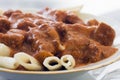 Hungarian beef goulash Royalty Free Stock Photo