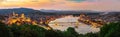 Hungarian capital in evening Royalty Free Stock Photo
