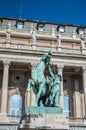 Beautiful statue in Budapest Castle