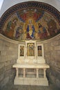 The Hungarian Chapel in the crypt in the Church of the Benedictine Abbey of the Dormition in Jerusalem, Israel