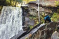 Hungarian Falls in Michigan Royalty Free Stock Photo