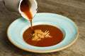 Hungarian fish soup with catfish Royalty Free Stock Photo