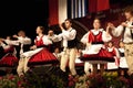 Hungarian folk dancers at a festival Royalty Free Stock Photo