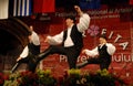 Hungarian folk dancers at a festival Royalty Free Stock Photo