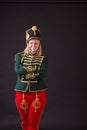 Hungarian hussar woman Royalty Free Stock Photo