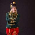 Hungarian hussar woman Royalty Free Stock Photo