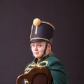 Hungarian hussar woman Royalty Free Stock Photo