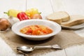 Hungarian letscho with sweet peppers Royalty Free Stock Photo