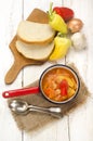 Hungarian letscho with sweet peppers Royalty Free Stock Photo