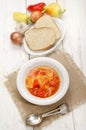 Hungarian letscho with sweet peppers Royalty Free Stock Photo