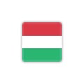 Hungarian national flag flat icon