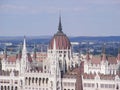 Hungarian Parlament Building on a sunny day Royalty Free Stock Photo