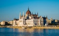 Hungarian Parliament in Budabest Royalty Free Stock Photo
