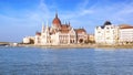 Hungarian Parliament in Budapest, Hungary Royalty Free Stock Photo