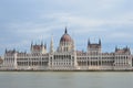 The Hungarian Parliament Building from the opposite side of the Danube river