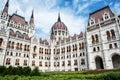 Hungarian parliament building - Orszaghaz in Budapest, Hungary Royalty Free Stock Photo