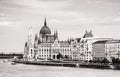 Hungarian parliament building - Orszaghaz and Danube river in Bu Royalty Free Stock Photo