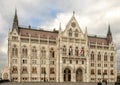 Hungarian Parliament Building from South End of Kossuth Square, Budapest, Hungary