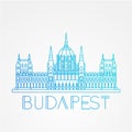 Hungarian Parliament Building. The symbol of Budapest, Hungary. Royalty Free Stock Photo