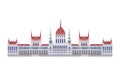 Hungarian Parliament Building a The symbol of Budapest, Hungary. Royalty Free Stock Photo