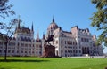 Hungarian parliament from the Kossuth square. Royalty Free Stock Photo