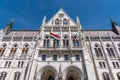 Hungarian Parliament Orszaghaz, seat of National Assembly of Hungary in Budapest Royalty Free Stock Photo