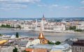 Hungarian parliament, view from Castle Royal Palace, Budapest Royalty Free Stock Photo