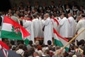 Hungarian pilgrims celebrating the Pentecost