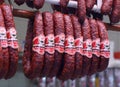 Hungarian salami Royalty Free Stock Photo