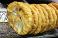 Traditional hungarian food specialty lÃÂ¡ngos langos langosch for sale on market