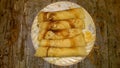 Hungarian stuffed thin pancakes, delicious