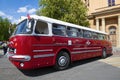 Hungarian vintage bus Ikarus 55.14 Lux close-up