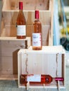 Budapest/Hungary - 01-21-2018: Vineshop Hungarian Wine Rose wines