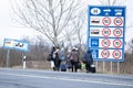 26.02.2022, Hungary-Beregsurany. Ukrainian families flee the war across the Hungarian border to a peaceful area.26.02.2022