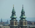 Hungary, Budapest, bell tower of the Saint Anne Parish of Upper Watertown