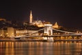 Hungary, Budapest, Chain Bridge And Fisherman's Bastion - Night Picture