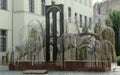 Hungary, Budapest, Dohany Street Synagogue, the weeping willow tree in the courtyard Royalty Free Stock Photo