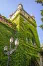 Hungary, Budapest, July 10, 2019. Vaidahunyad Castle in Varoshliget park.