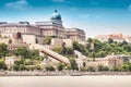 Royal Buda Castle, Danube river - Budapest, Hungary Royalty Free Stock Photo