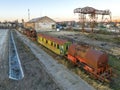 Hungary - Budapest - Old and abandoned Railways and trains Royalty Free Stock Photo