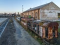 Hungary - Budapest - Old and abandoned Railways and trains Royalty Free Stock Photo