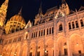 Hungary  Budapest  Parliament  night  architecture Royalty Free Stock Photo